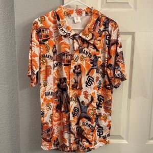 San Francisco Giants 2014 World Series Reunion Hawaiian Shirt sz M